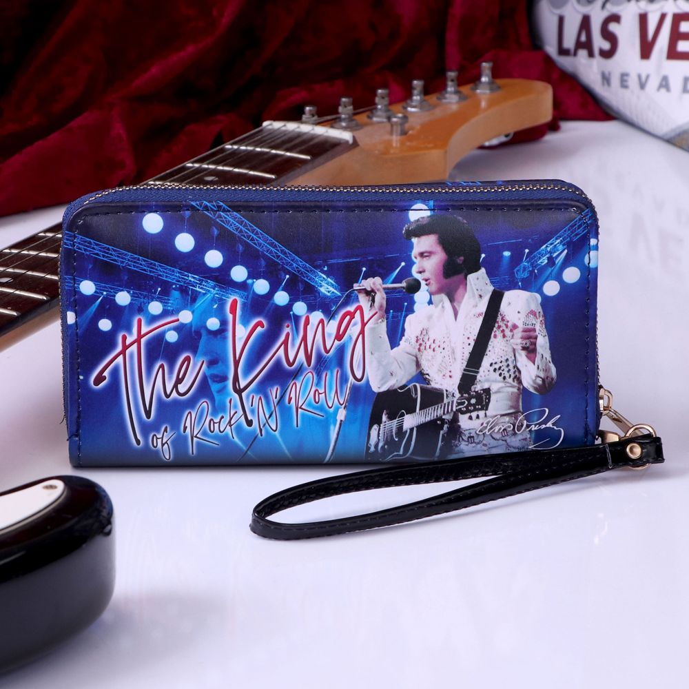 Elvis - Porte-monnaie The King of Rock and Roll 19cm - flash vidéo