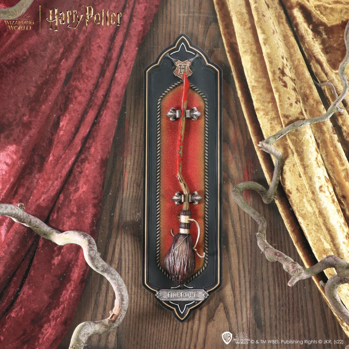Harry Potter - Plaque murale Eclair de Feu 34.5cm - flash vidéo