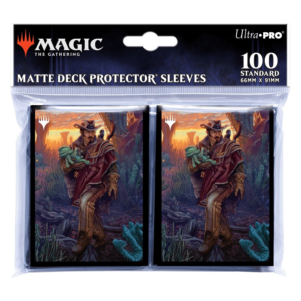 Ultra Pro - Magic: The Gathering - Outlaws of Thunder Junction - Sachet de 100 protèges cartes standard - Yuma, fier protecteur (63 x 89 mm) - flash vidéo