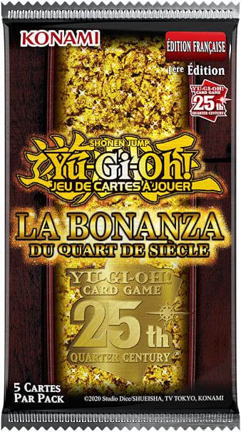 Yu-Gi-Oh! JCC - Pack de Booster La Bonanza du Quart de Siècle (Blister cartonné) - flash vidéo