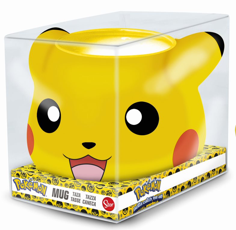 Stor Young Adult - Pokémon - Mug 3D en Dolomite en Boîte Cadeau - Pikachu - 500 ML - flash vidéo