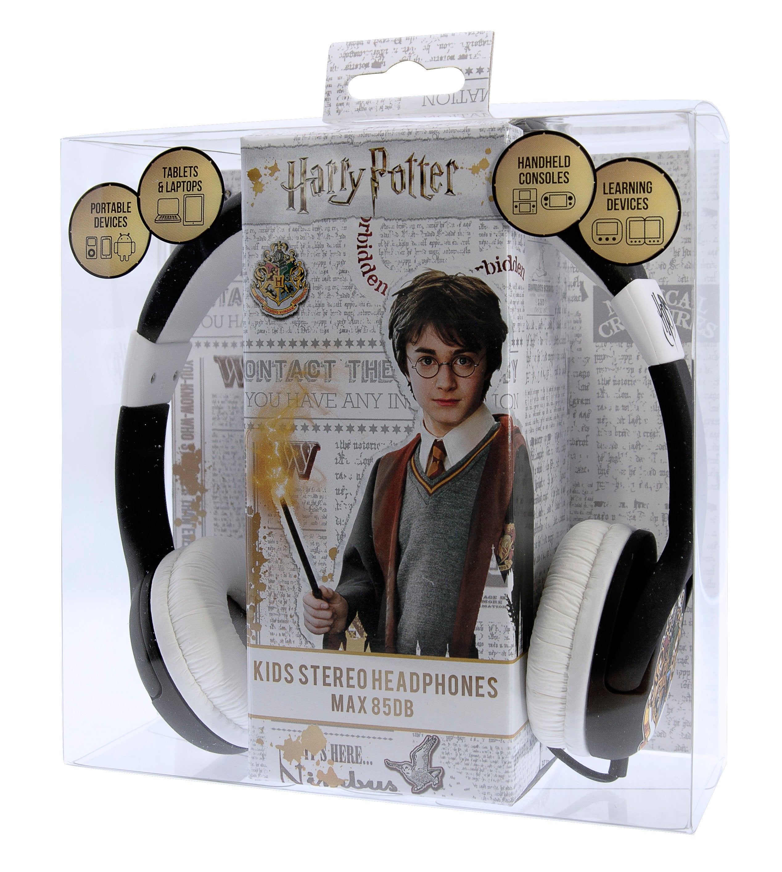 Harry Potter - Casque audio Blason de Poudlard pour enfants - flash vidéo