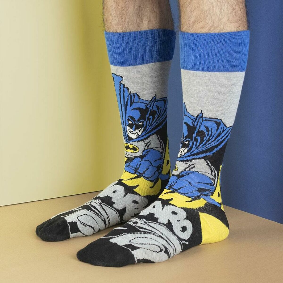 DC Comics - Chaussettes Batman Comic (Taille 40-46) - flash vidéo