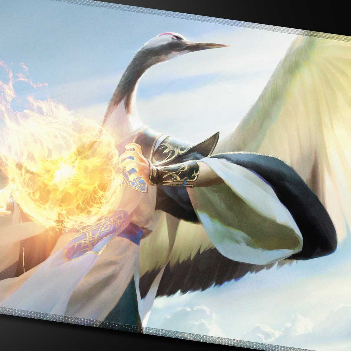 Ultra Pro - Magic: The Gathering - Commander Series - Three Color Wedge - Tapis de jeu à bord cousu Kykar - flash vidéo