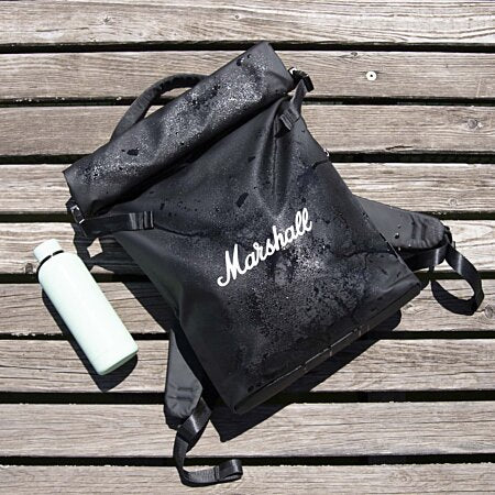 Marshall - Sac à dos étanche Storm Rider Noir et Blanc - flash vidéo