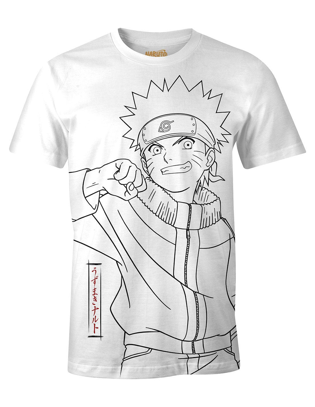 Naruto - T-shirt Blanc "Japanese Art" - S - flash vidéo