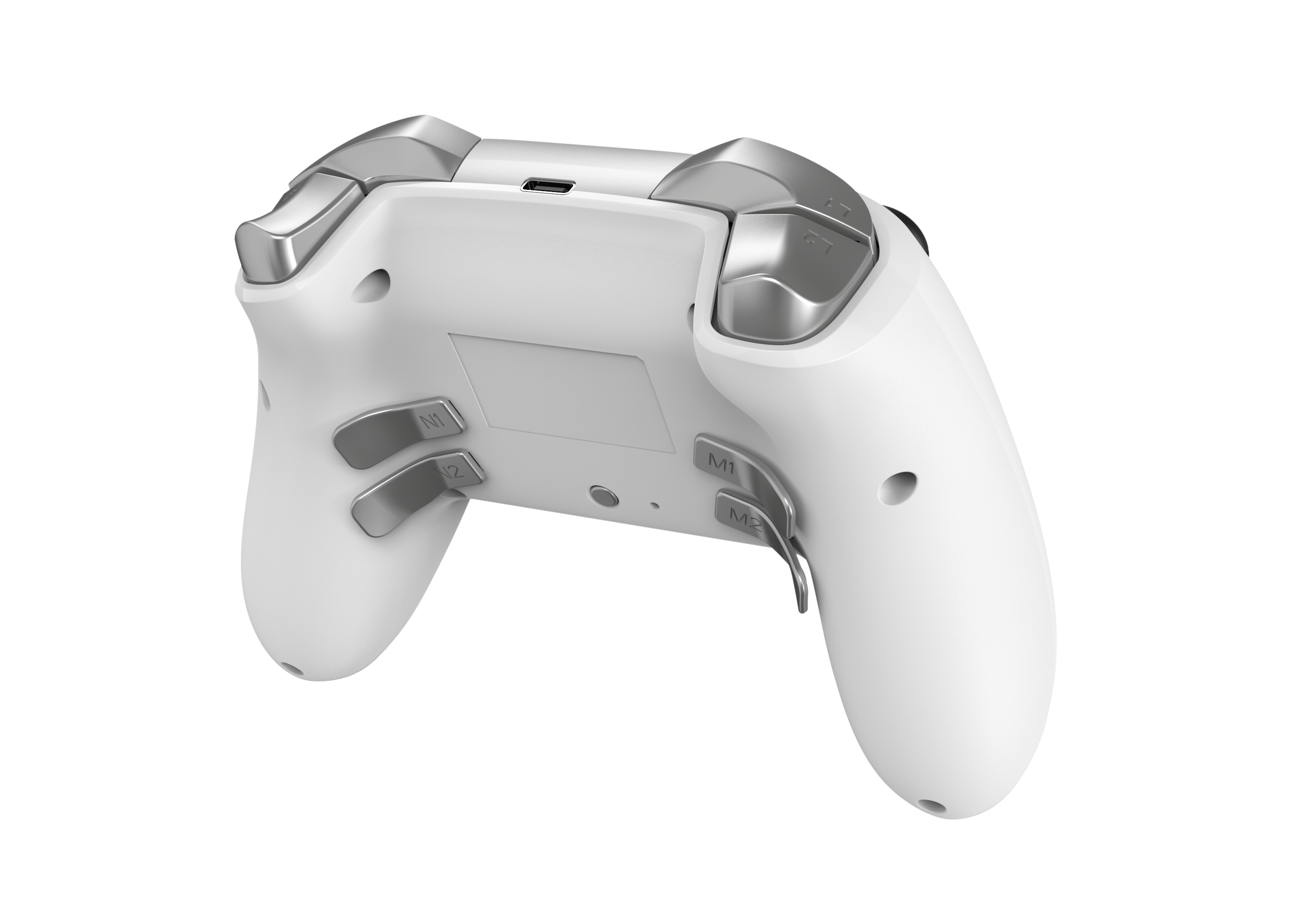 DragonShock - NEBULA PRO - Manette sans fil Pro Blanche pour Nintendo Switch, Switch Lite, Switch OLED, PS3, PC et Android - flash vidéo
