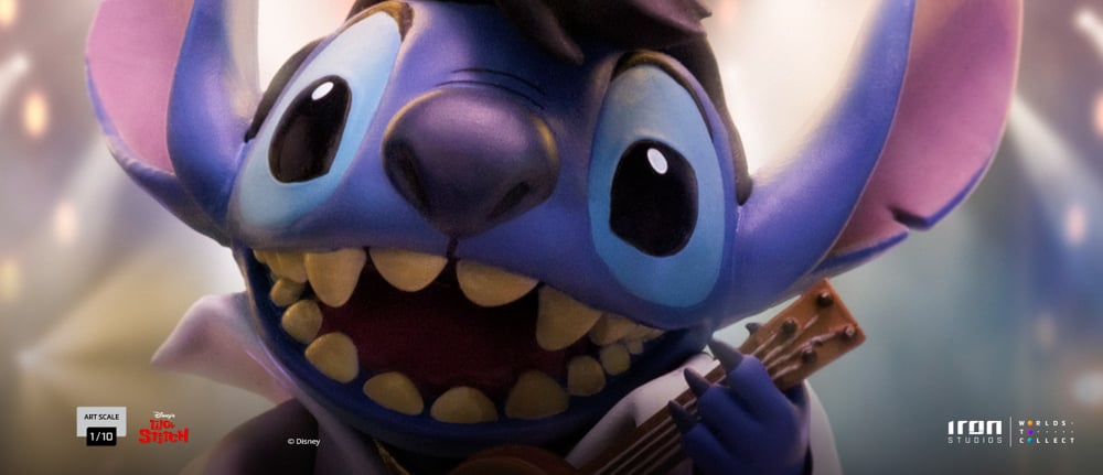 Iron Studios - Art Scale 1/10 - Disney Classics - Stitch Elvis Statue 17cm - flash vidéo