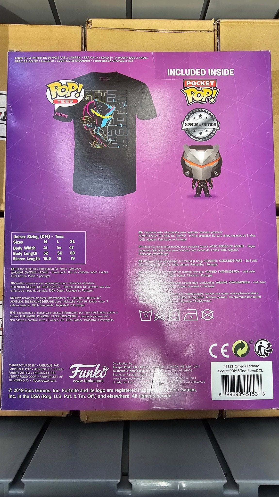 Funko Pocket Pop! & T-Shirt Fortnite Omega - Size XL ENG Merchandising - flash vidéo