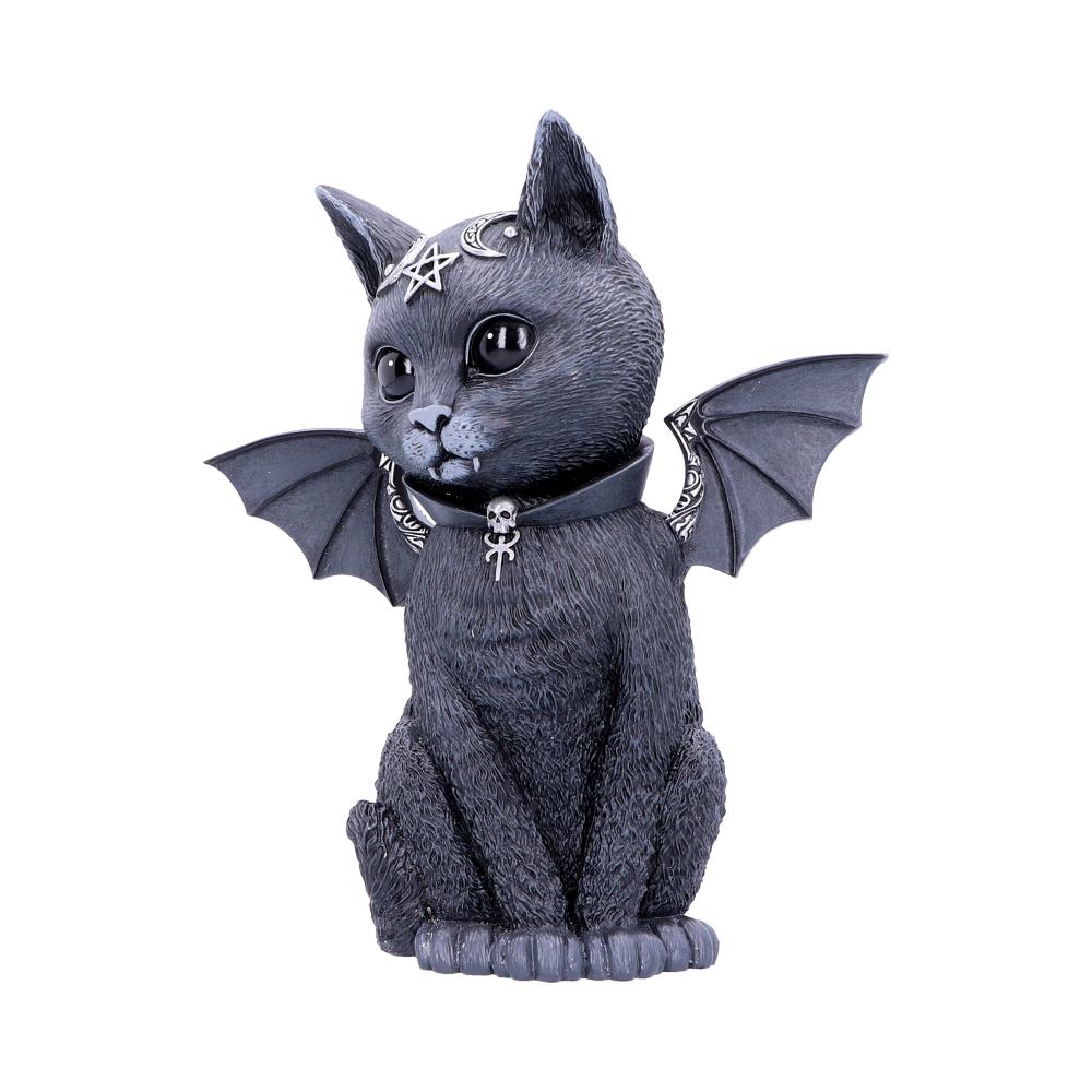 Malpuss - Figurine de chat occulte ailé 24cm - flash vidéo