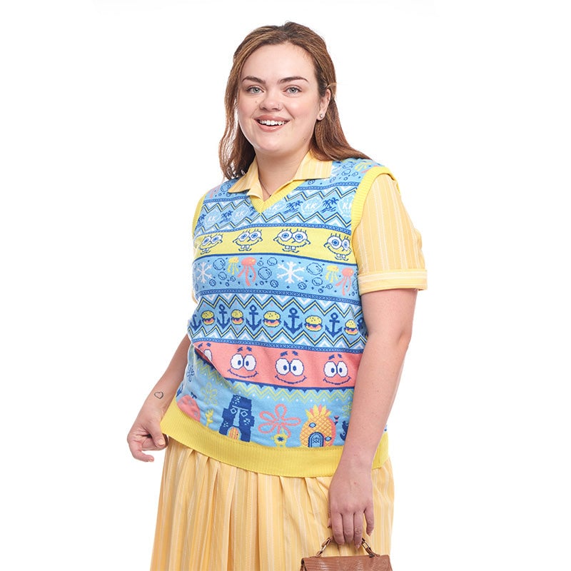 Numskull - Bob l'éponge - Débardeur de Noël UK M - flash vidéo