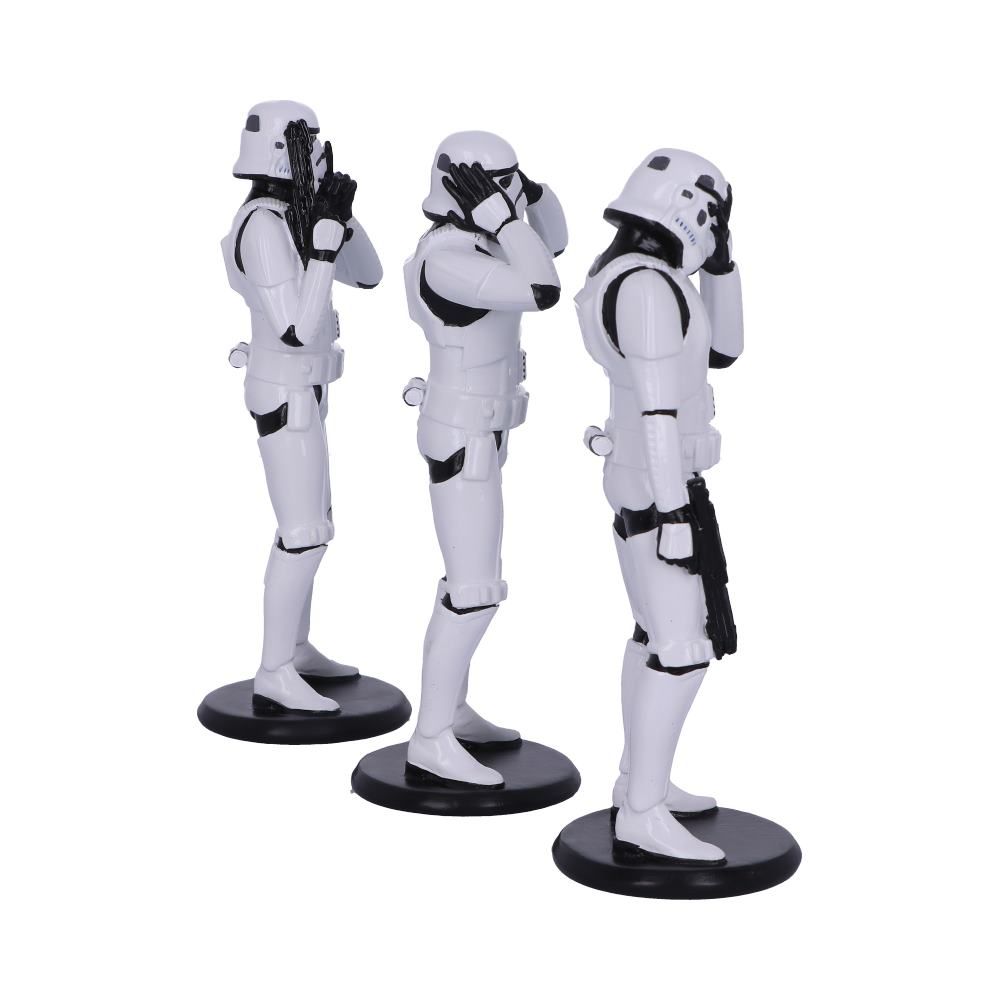 Les Trois Sages Stormtroopers Figurines 14cm - flash vidéo