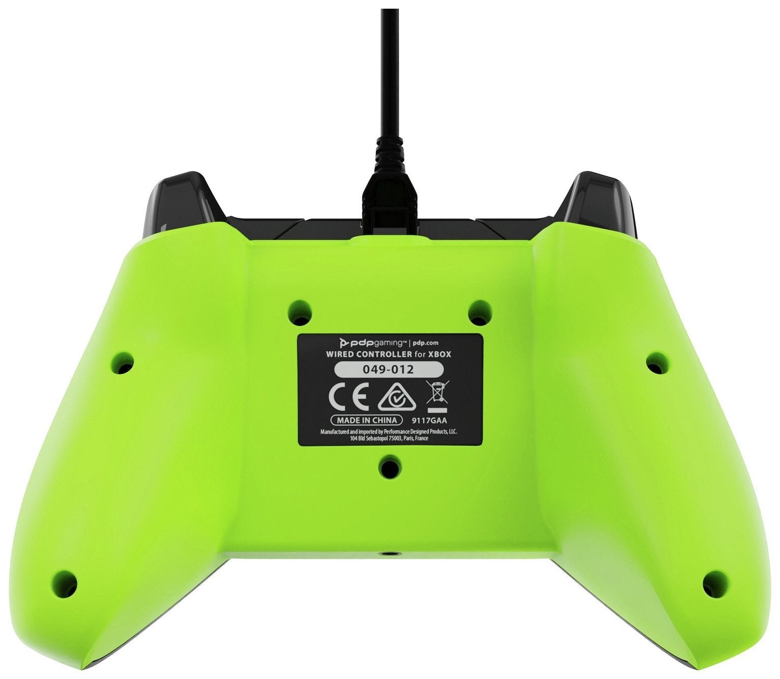 PDP - Manette de jeu filaire Electric Carbon pour Xbox Series X|S, Xbox One et Windows 10 - flash vidéo