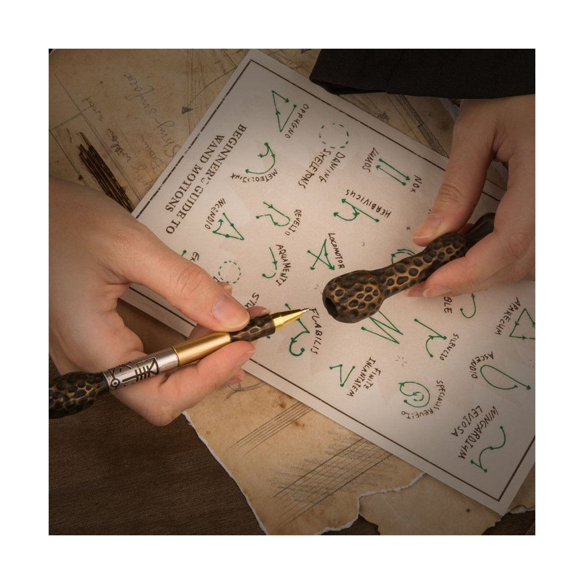 Harry Potter - Stylo-bille Baguette magique d'Albus Dumbledore - flash vidéo