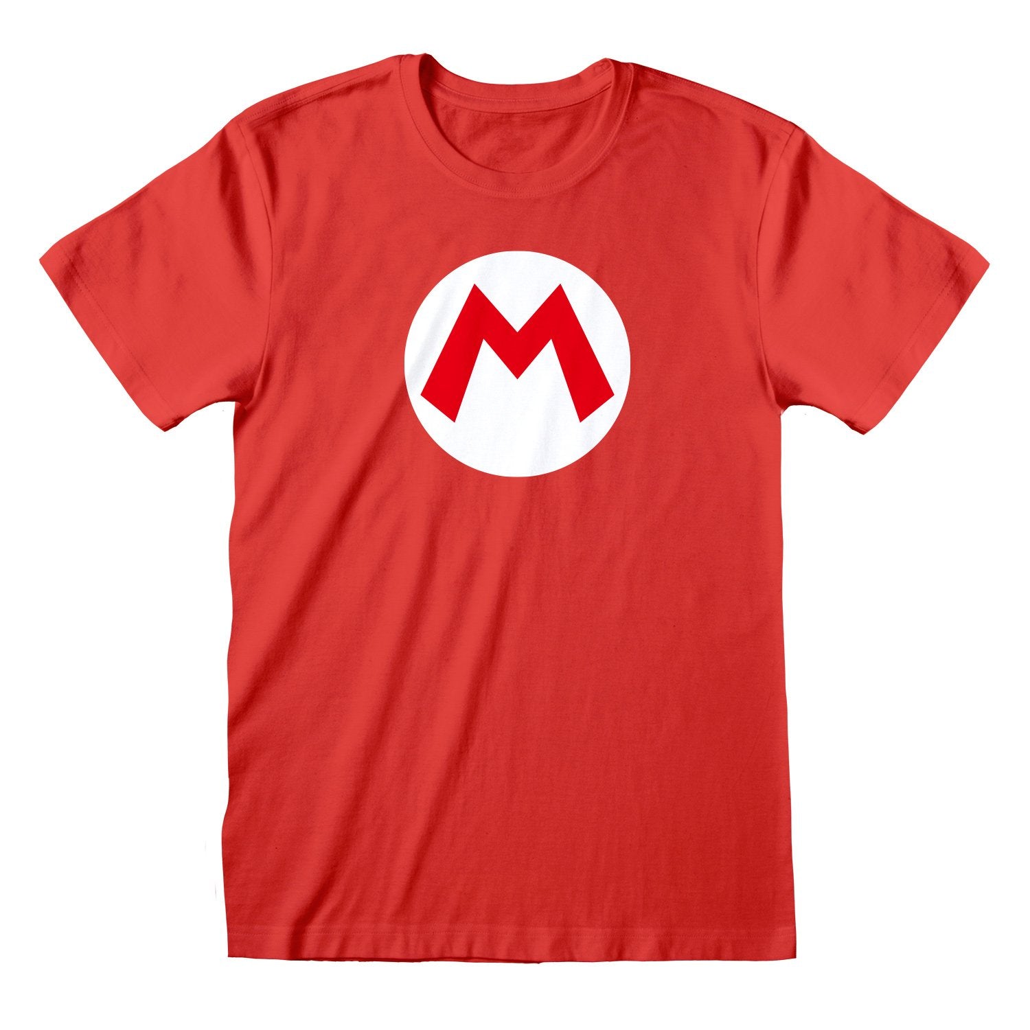 Nintendo - T-Shirt unisexe Rouge Super Mario Badge de Mario - XXL - flash vidéo