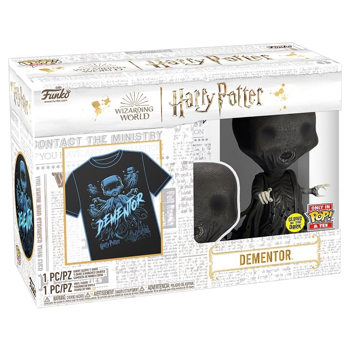Funko Pop! & Tee: Harry Potter - Dementor (Glow in the Dark) - XL - flash vidéo
