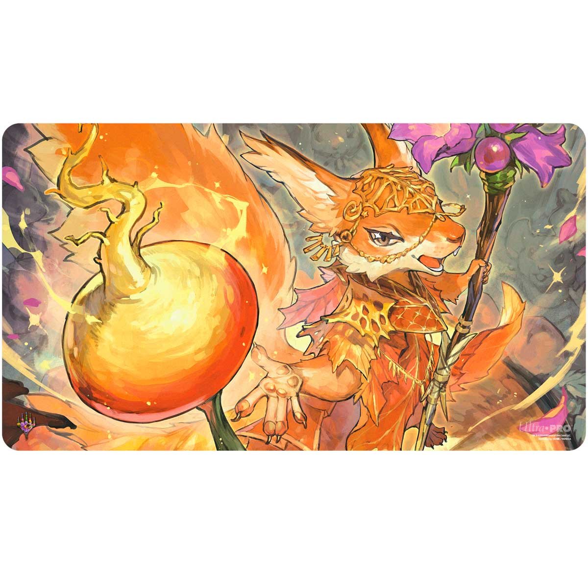 Ultra Pro - Magic: The Gathering - Bloomburrow - Tapis de jeu Hazel de la fleur de racine (60 x 34 cm) - flash vidéo