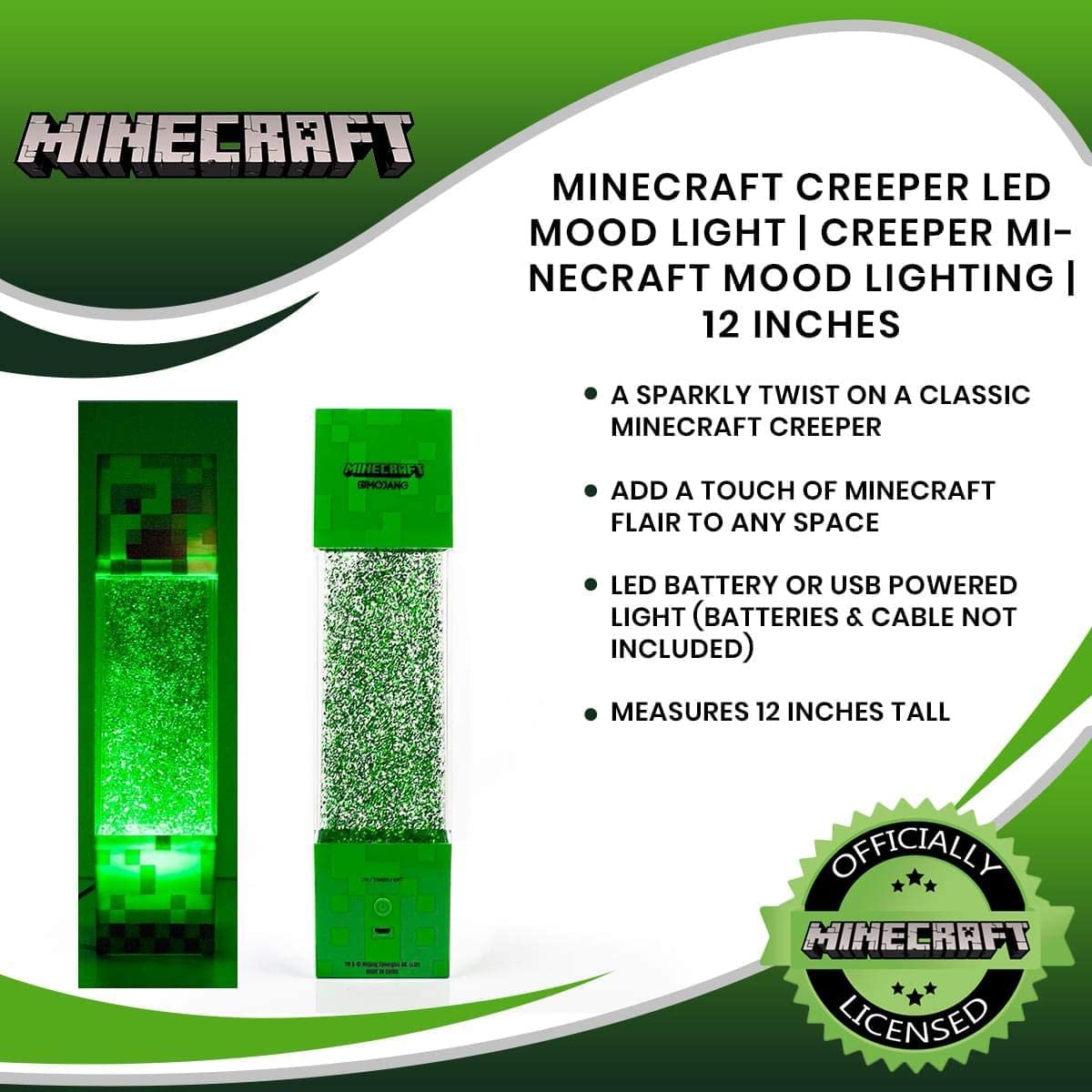 UKON!C - Minecraft - Lampe à paillettes Creeper - flash vidéo