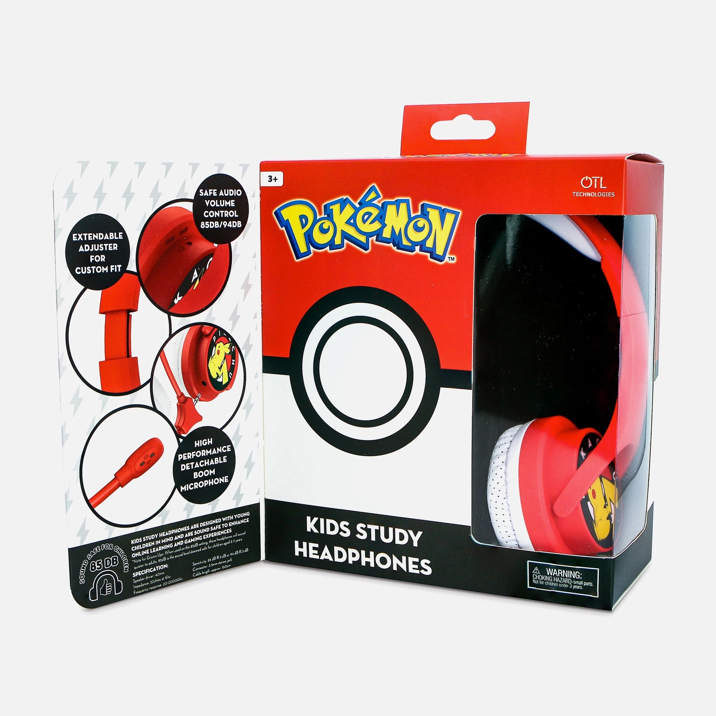 Pokémon - Casque interactif Pikachu pour enfants avec microphone - flash vidéo