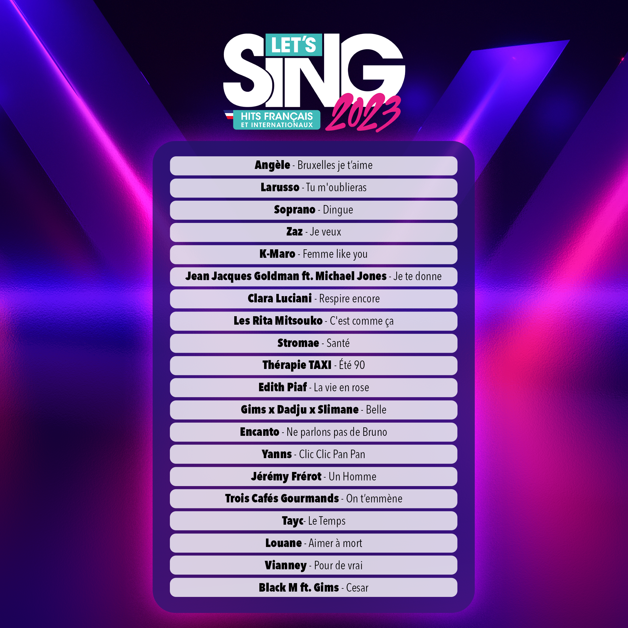 Let's Sing 2023 - Hit français et internationaux + 1 Microphone - flash vidéo