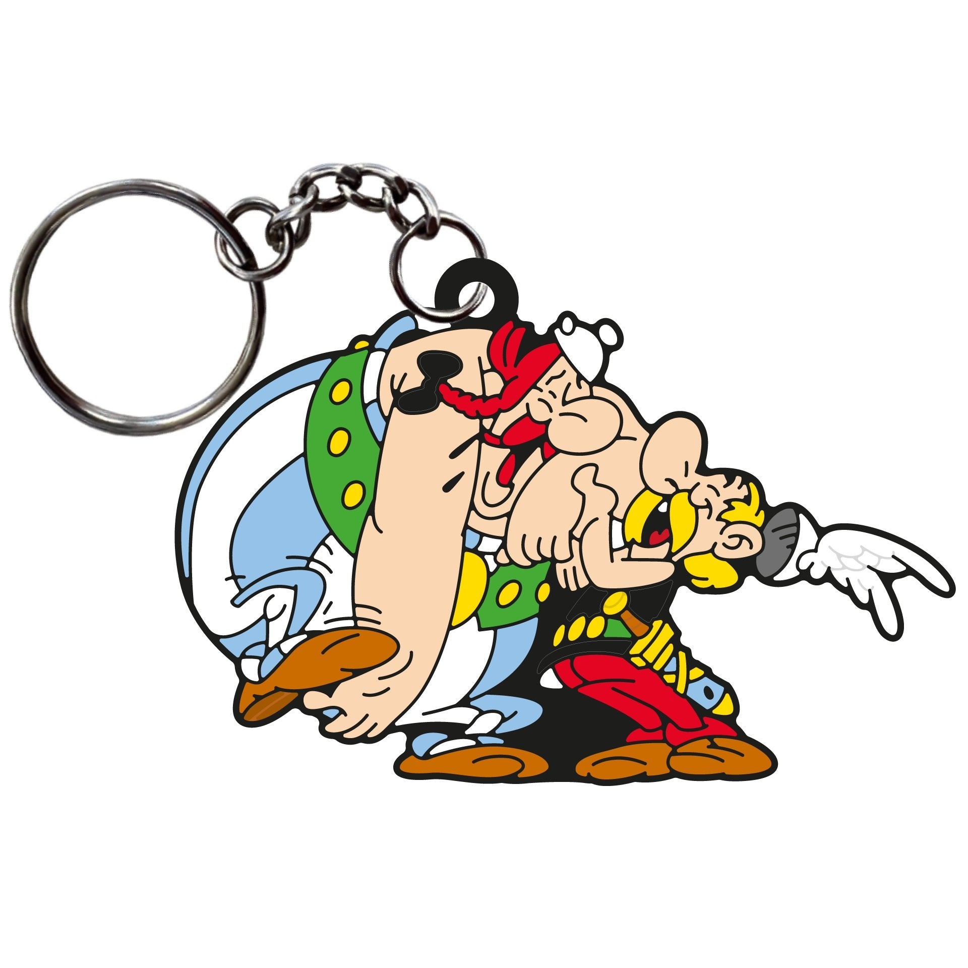 Plastoy - Astérix - Porte-clés en gomme Astérix et Obélix, la rigolade - flash vidéo