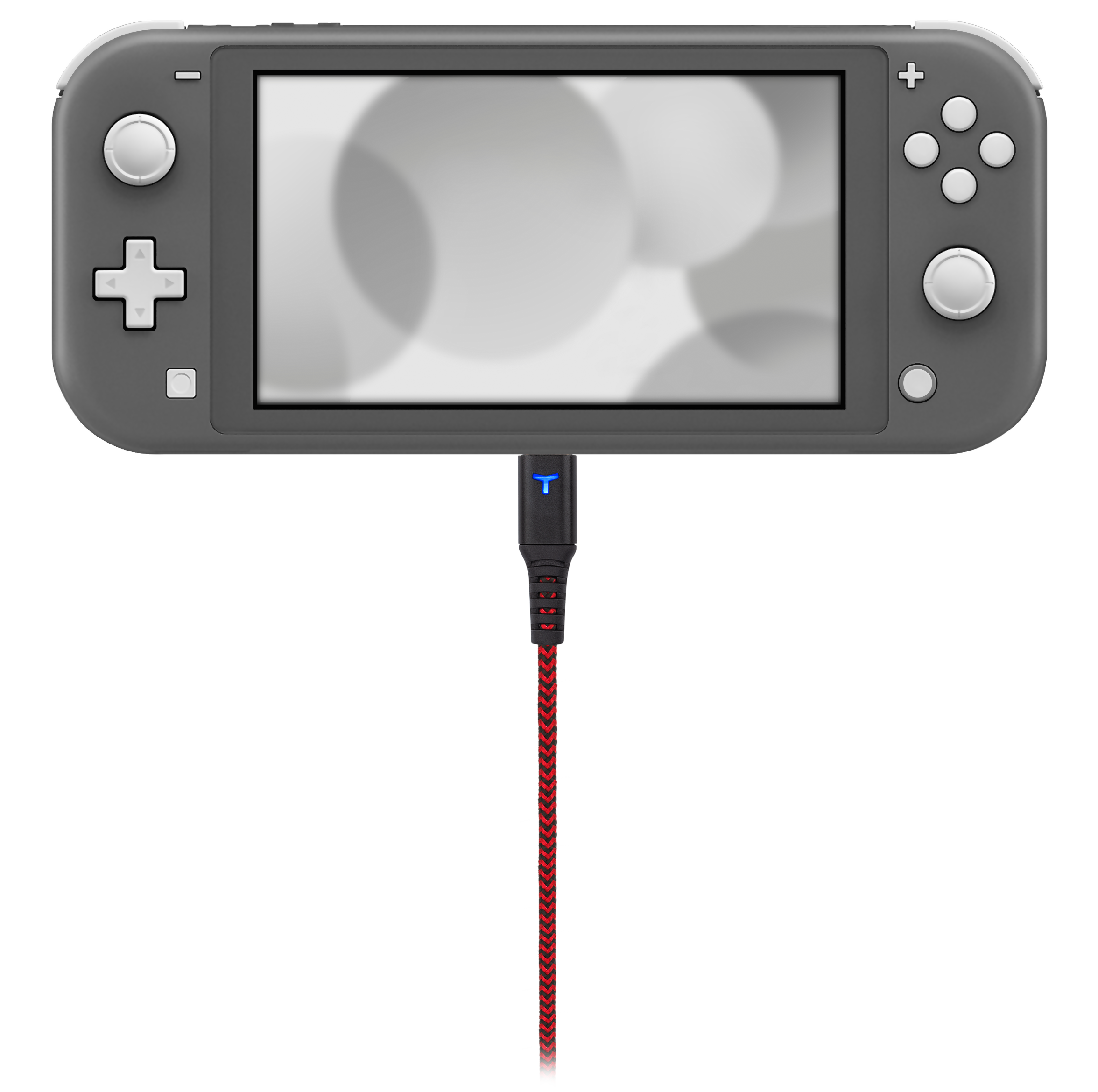 EgoGear - Câble de recharge tressé USB-C de 3m SCH10 Rouge et Noir pour Switch, Switch Lite, Switch OLED, PS5 et Xbox Series X|S - flash vidéo