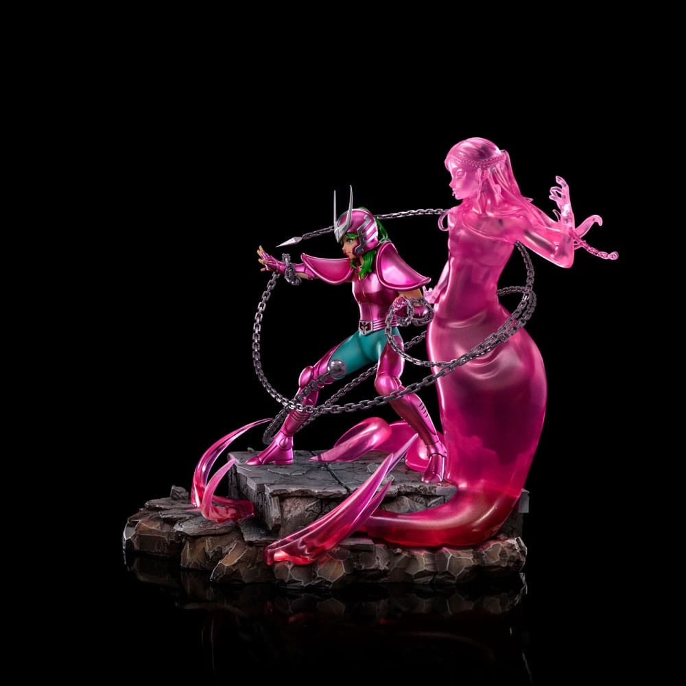 Iron Studios - Deluxe Art Scale 1/10 - Saint Seiya - Andromeda Shun Statue 23cm - flash vidéo