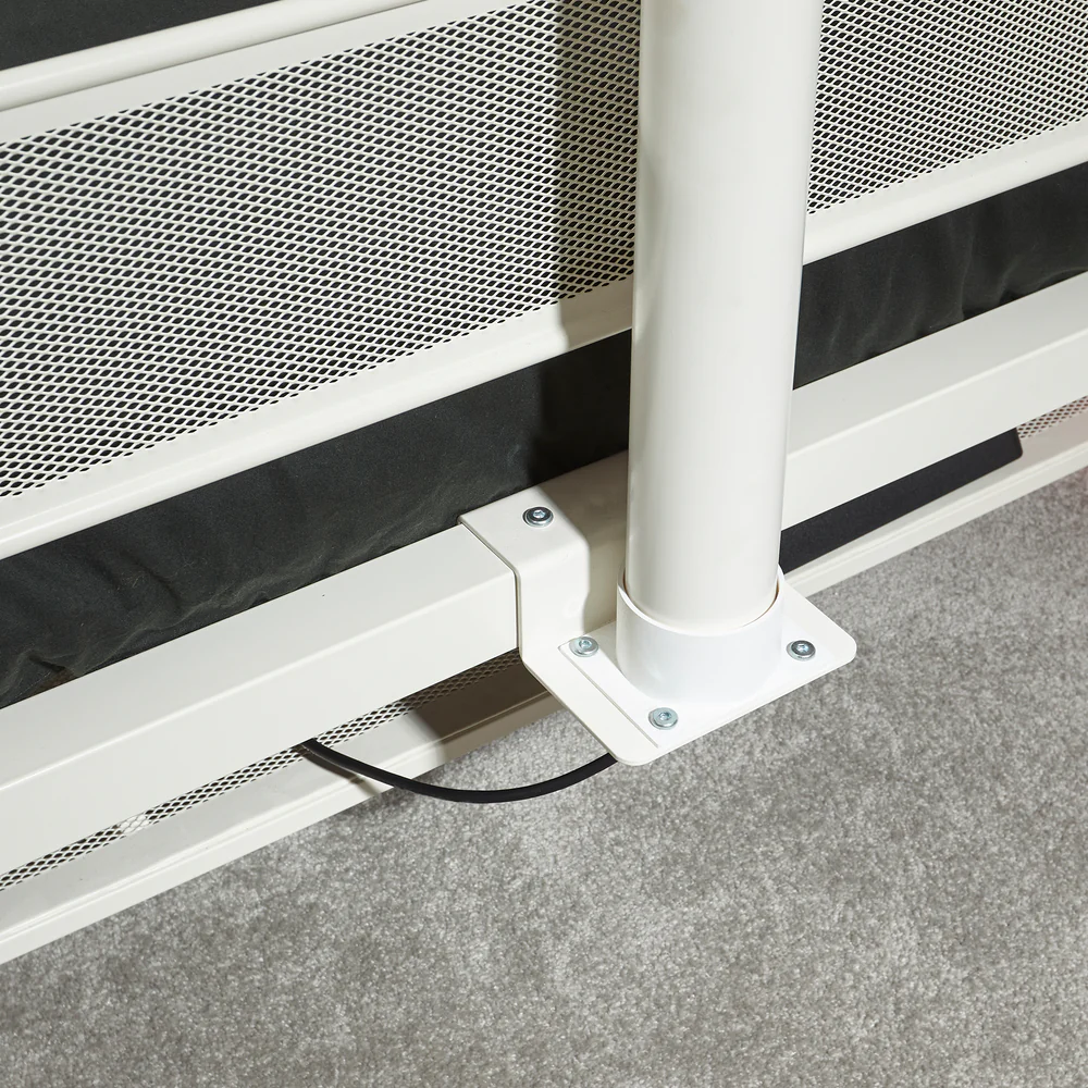 X Rocker - Lit de jeu Basecamp TV Blanc - flash vidéo