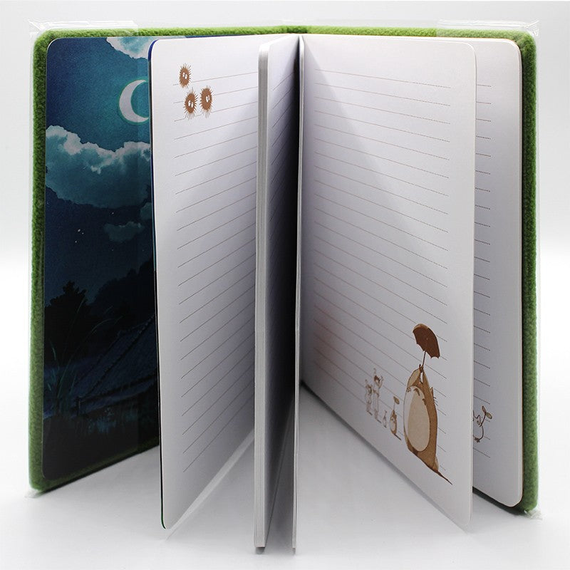 Ghibli - Mon voisin Totoro - Carnet à couverture en feutrine brodée Totoro - flash vidéo
