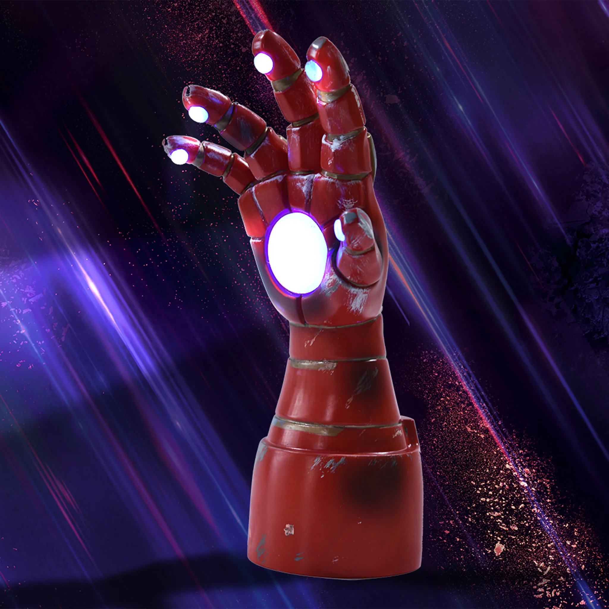 UKON!C - Marvel - Lampe de bureau 3D gantlet Iron Man - flash vidéo