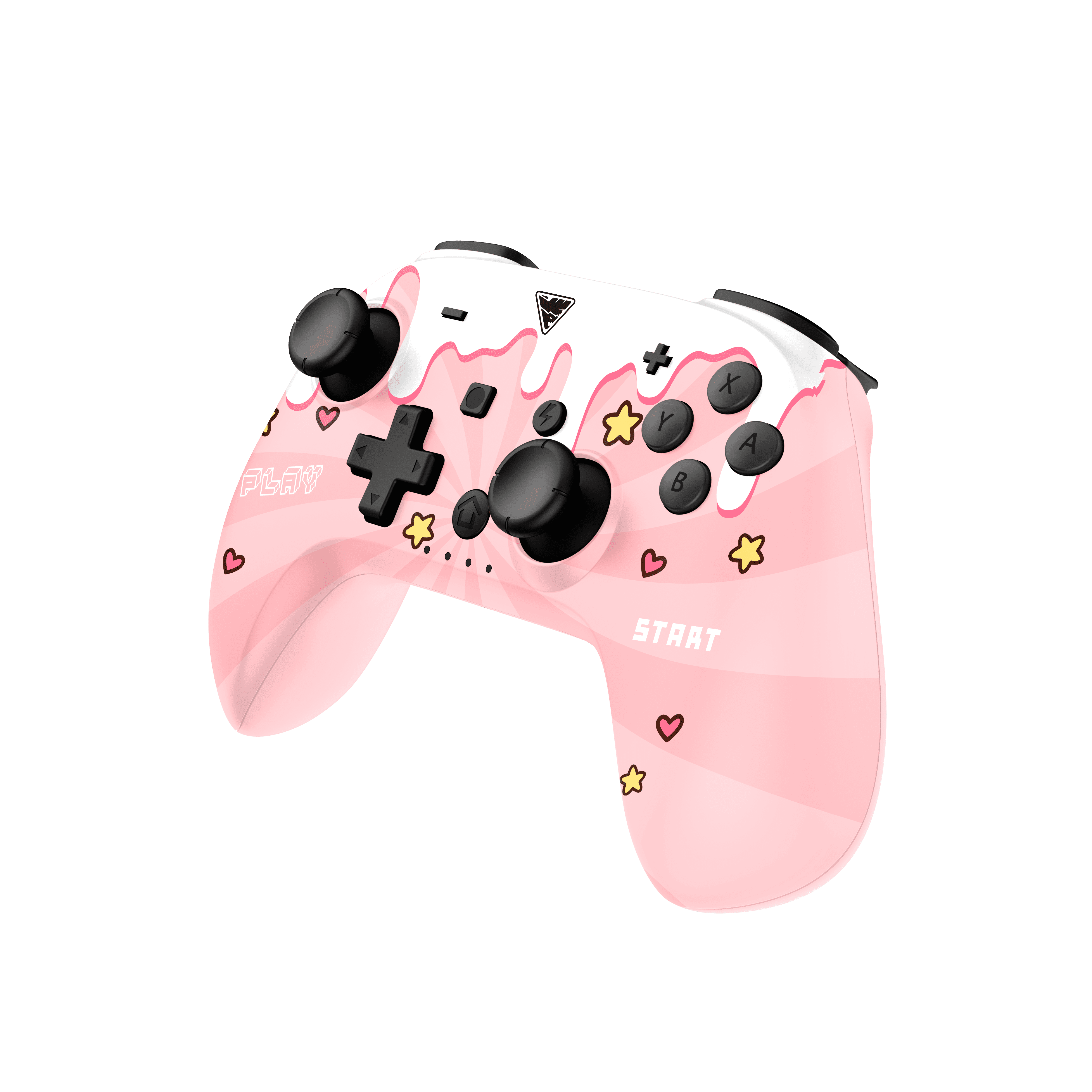DragonShock - Manette compacte sans fil Bluetooth PopTop Sweet Pink pour Nintendo Switch et Switch OLED - flash vidéo