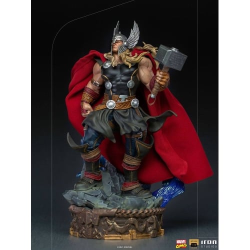 Iron Studios - Deluxe Arts Scale 1/10 - Marvel - Thor Unleashed Statue 28cm - flash vidéo