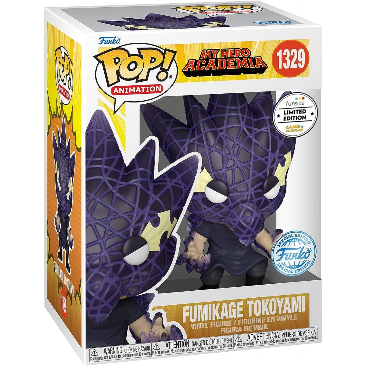 Funko Pop! Animation: My Hero Academia - Fumikage Tokoyami - Special Edition - flash vidéo
