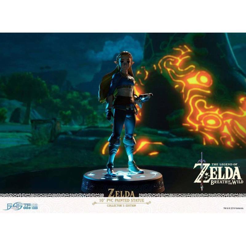 First 4 Figures - The Legend of Zelda : Breath of the Wild - Princesse Zelda Statue Edition Collector 25cm - flash vidéo
