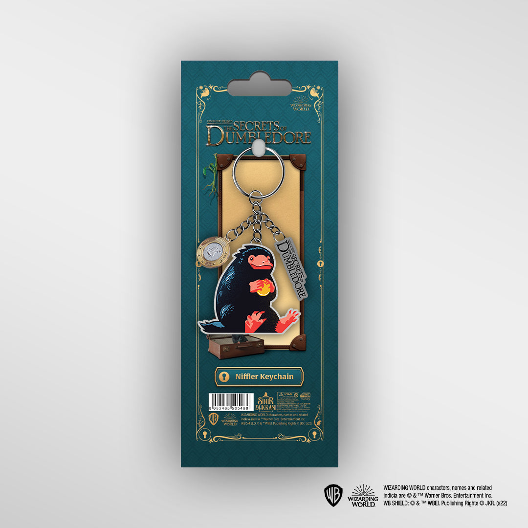 Wizarding World - Les Animaux fantastiques - Porte-clés en métal - Niffleur - flash vidéo