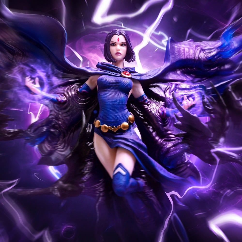 Iron Studios - Art Scale 1/10 - DC Comics - Titans - Raven Statue 32cm - flash vidéo