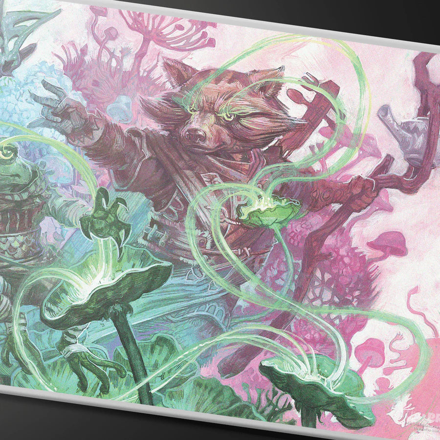 Ultra Pro - Magic: The Gathering - Bloomburrow - Tapis de jeu Tuteur Sylvan (60 x 34 cm) - flash vidéo