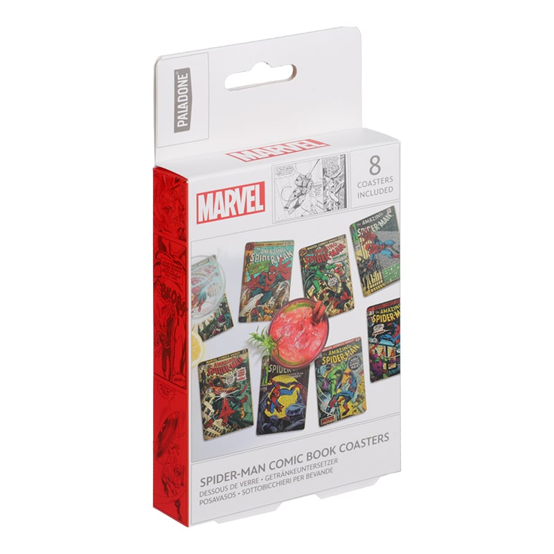 Marvel - Spider-Man - Ensemble de 8 sous-verres couverture de comics - flash vidéo