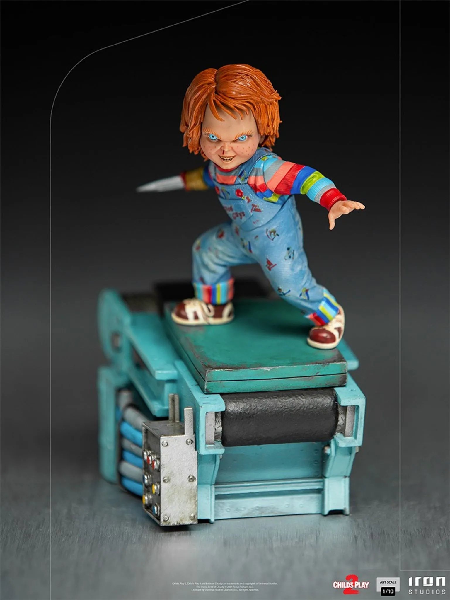 Iron Studios - Arts Scale 1/10 - Child's Play II - Chucky Statue 15cm - flash vidéo