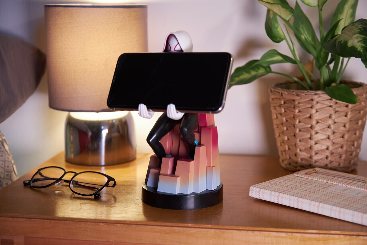 Cable Guys - Marvel - Spider-Gwen Support Chargeur pour Téléphone et Manette - flash vidéo