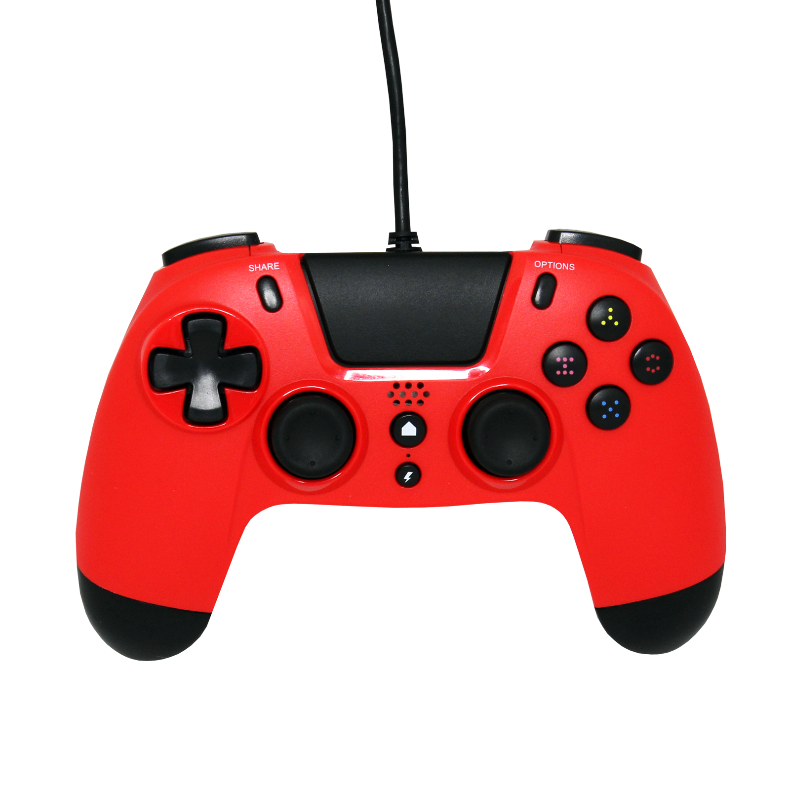 Gioteck - Manette filaire premium avec port mini-jack VX4 Rouge pour PS4 et PC - flash vidéo