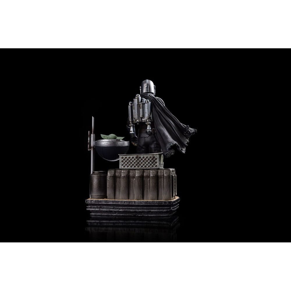 Iron Studios - BDS Arts Scale 1/10 - Le Mandalorien - Din Djarin et Grogu Statue 21cm - flash vidéo
