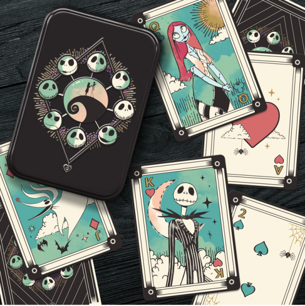 Disney - L'Étrange Noël de monsieur Jack - Cartes à jouer avec boîte de rangement en métal - flash vidéo