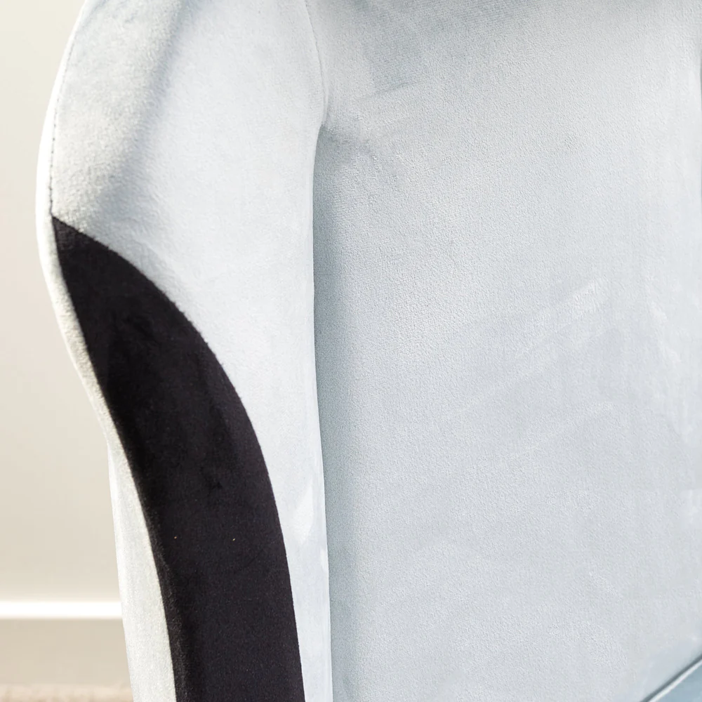 X Rocker - Chaise de bureau en tissu Messina Gris Argenté - flash vidéo