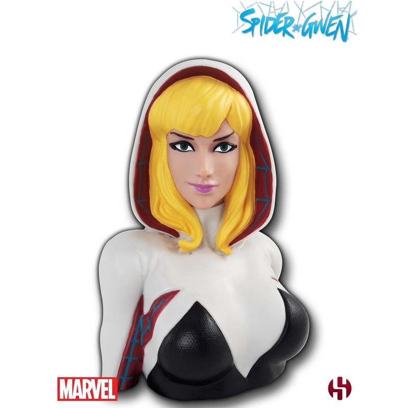 Marvel - Buste Tirelire Spider-Gwen Deluxe - flash vidéo
