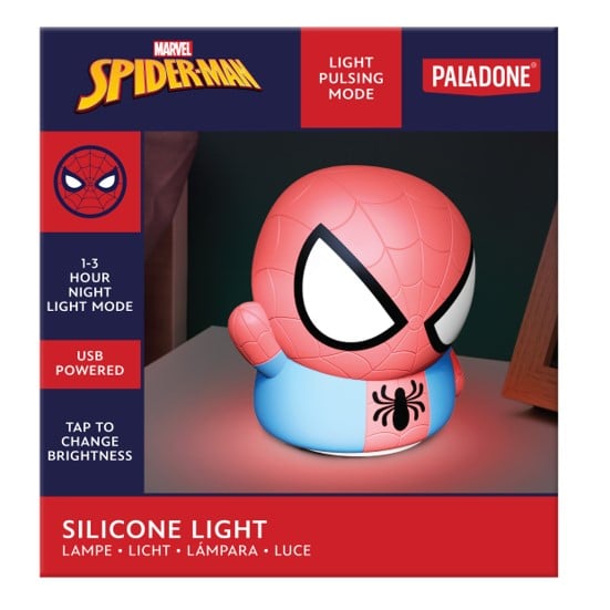 Spider-Man - Veilleuse rechargeable en silicone Spider-Man - flash vidéo