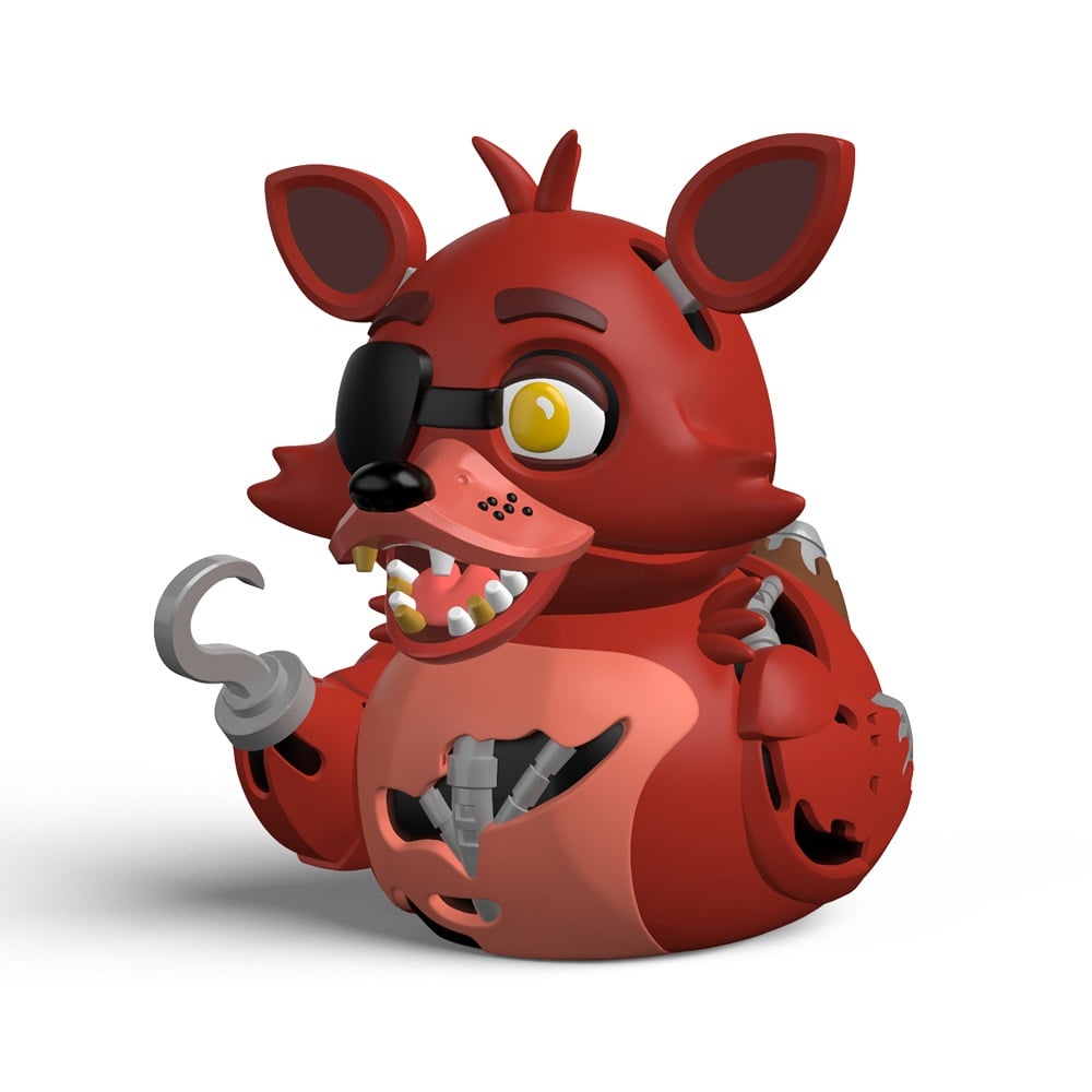 Numskull - TUBBZ Canard de bain - Five Nights at Freddy's - Foxy (Première Édition) - 9cm - flash vidéo
