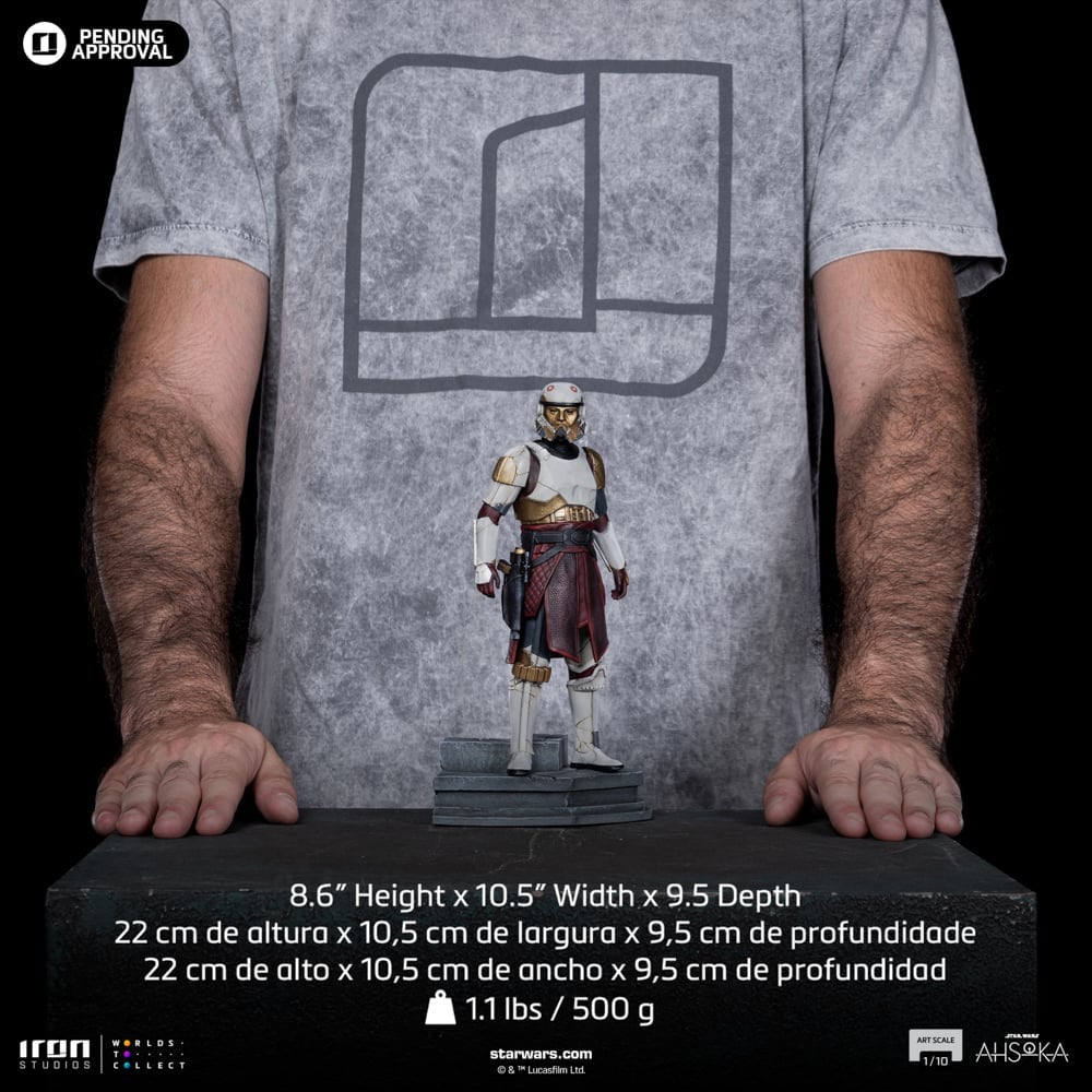 Iron Studios - Art Scale 1/10 - Star Wars : Ahsoka - Captain Enoch Statue 18cm - flash vidéo
