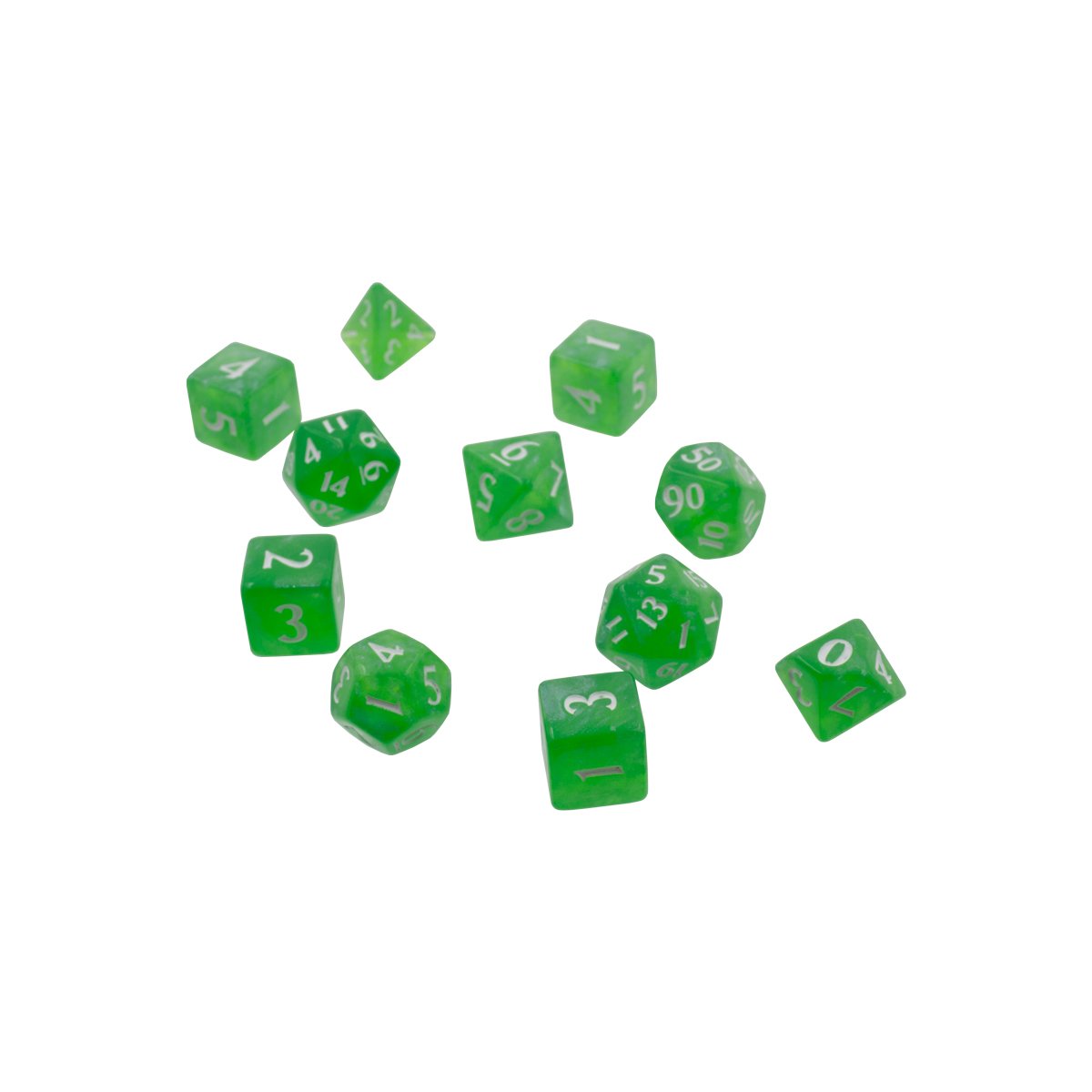 Ultra Pro - Eclipse 11 - Set de dés en acrylique : Vert citron - flash vidéo