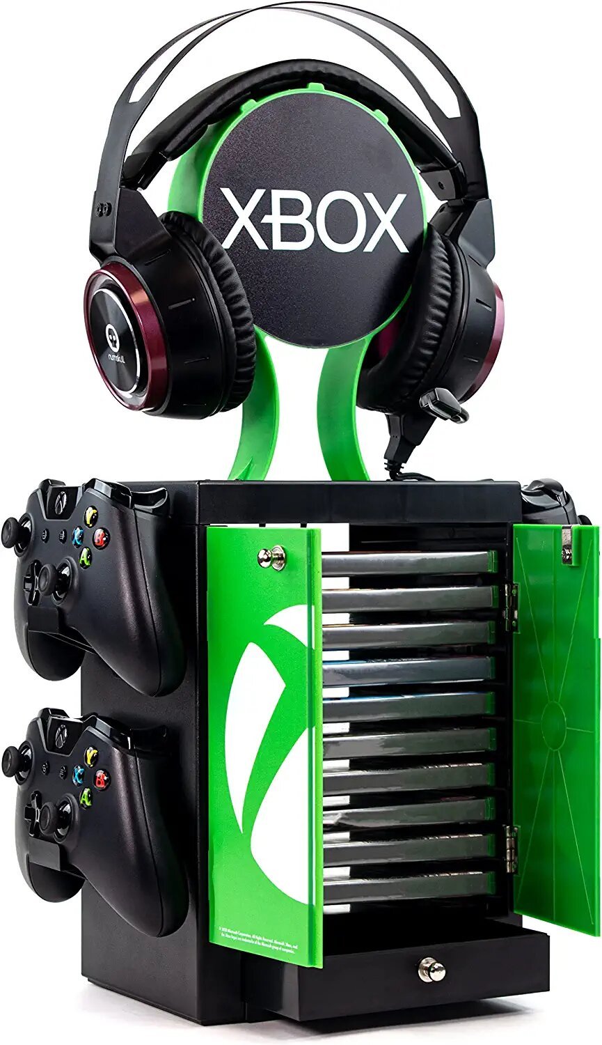 Xbox - Meuble de rangement officiel Logo Xbox pour gamer - flash vidéo